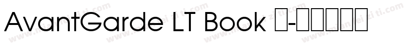 AvantGarde LT Book 粗字体转换